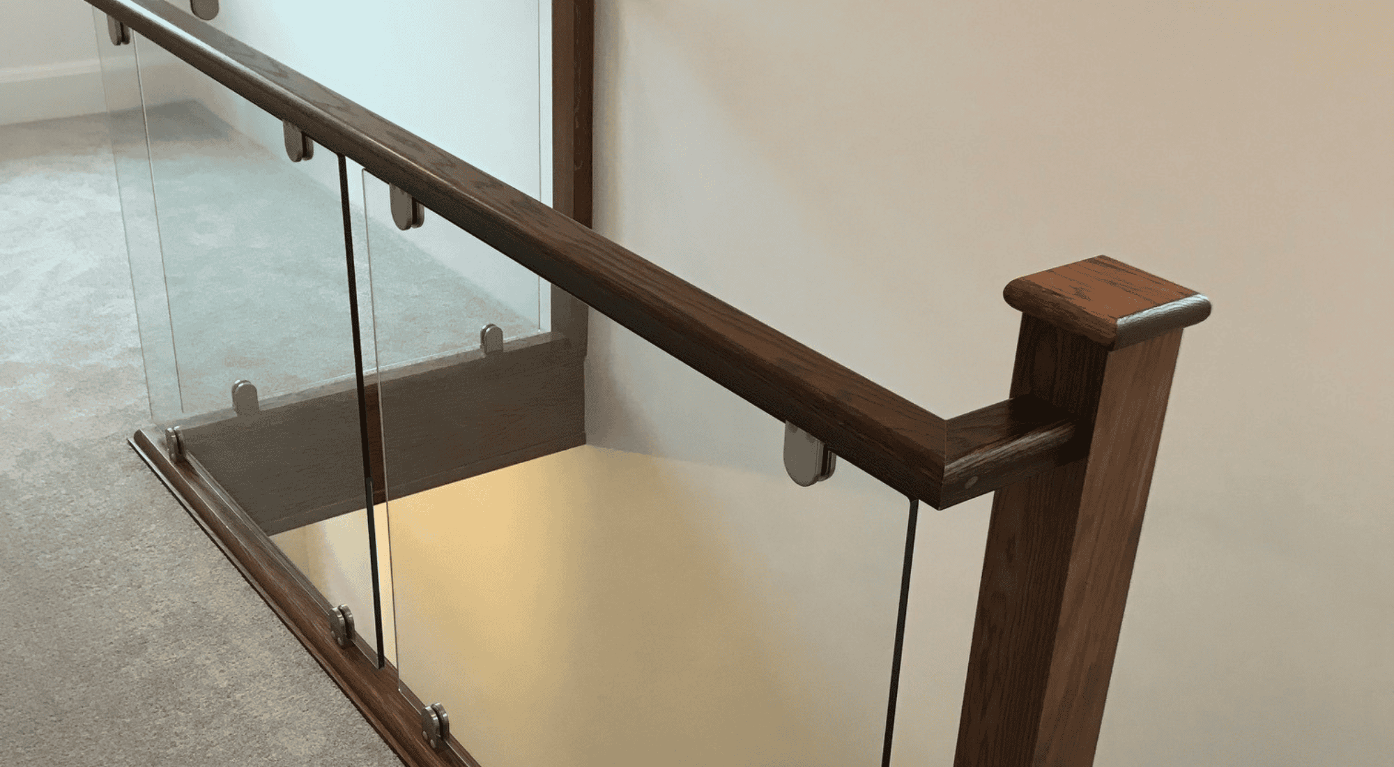 brushed steel glass brackets