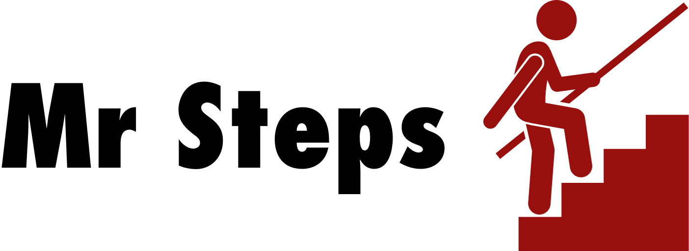 Mr Steps Logo Rectangle Transparent
