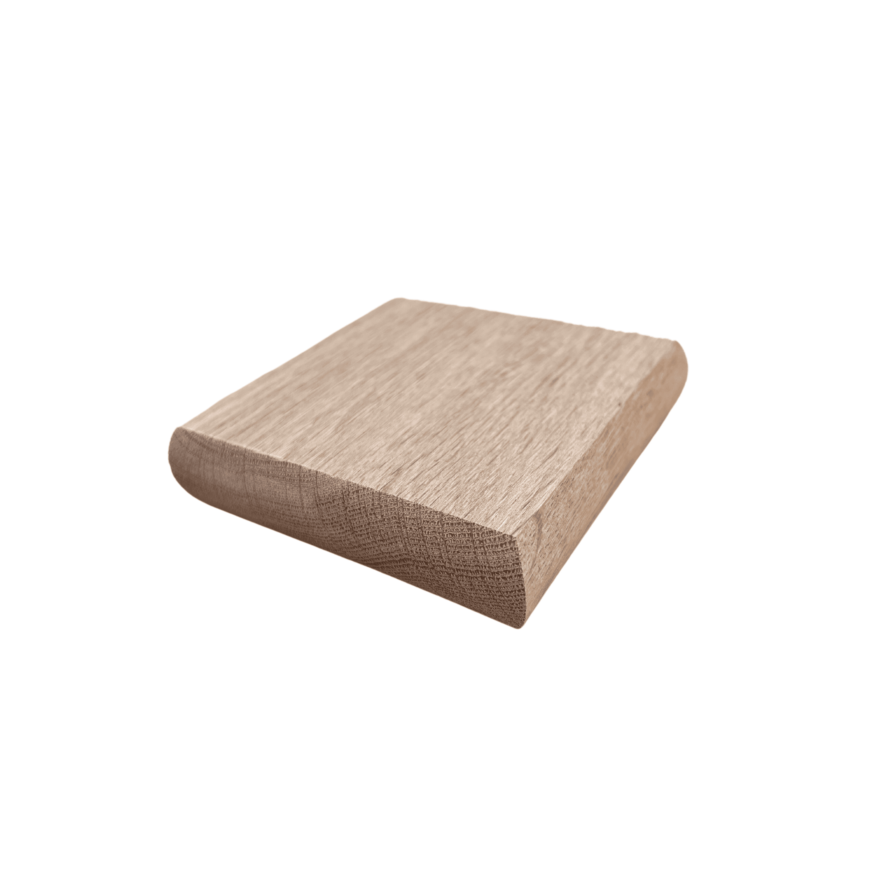 oak flat newel cap angled