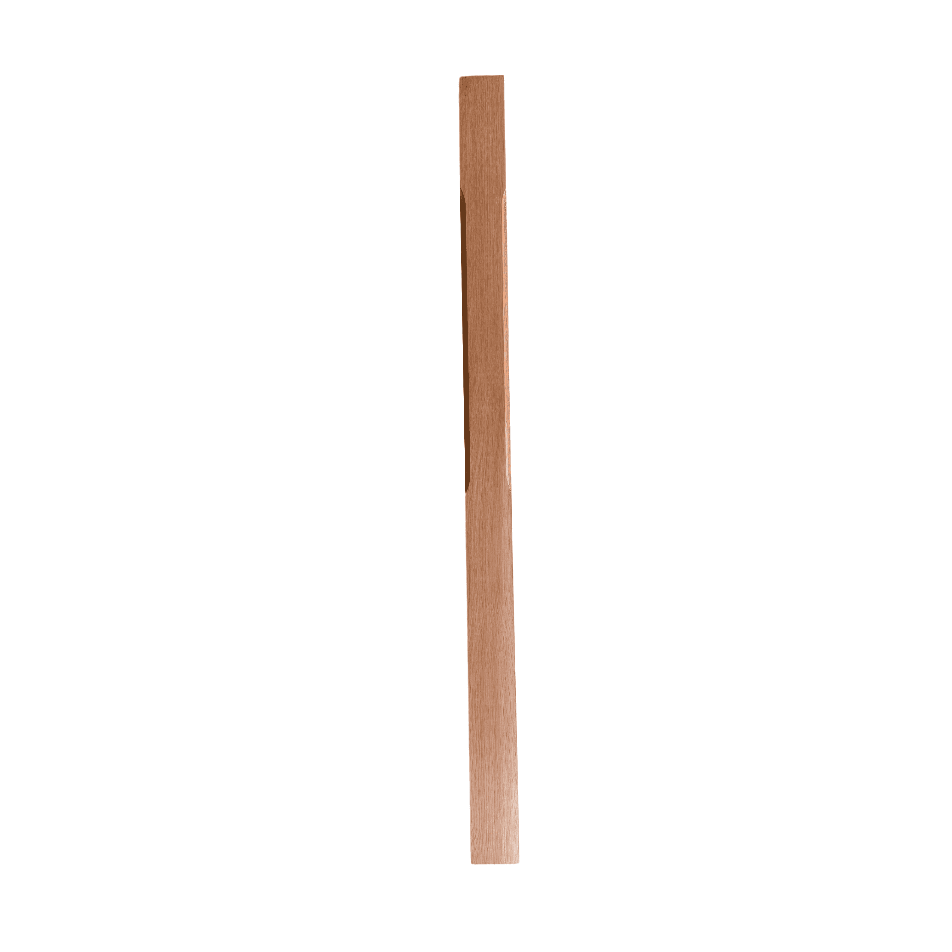 oak stop chamfered half newel post