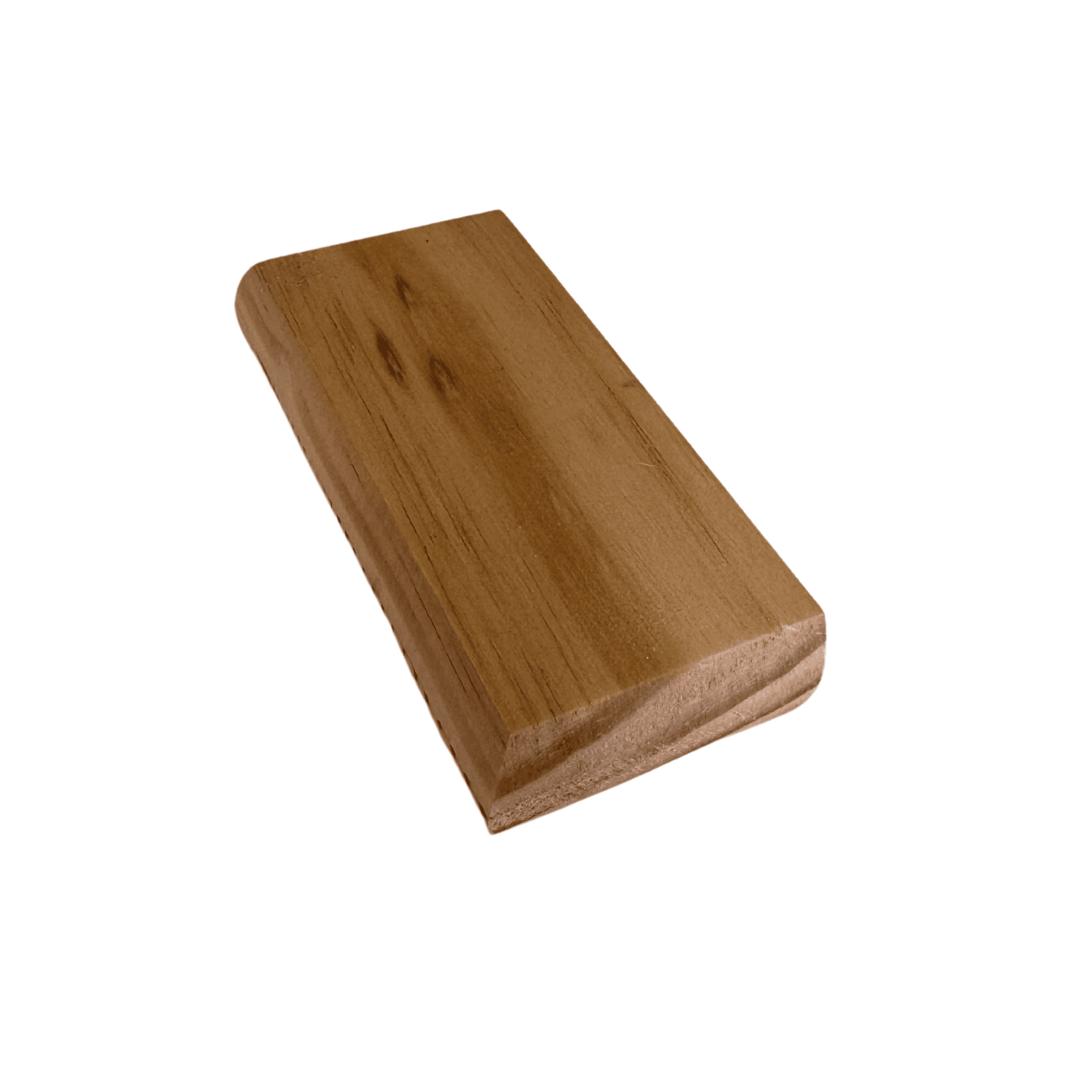 pine flat half newel cap angled