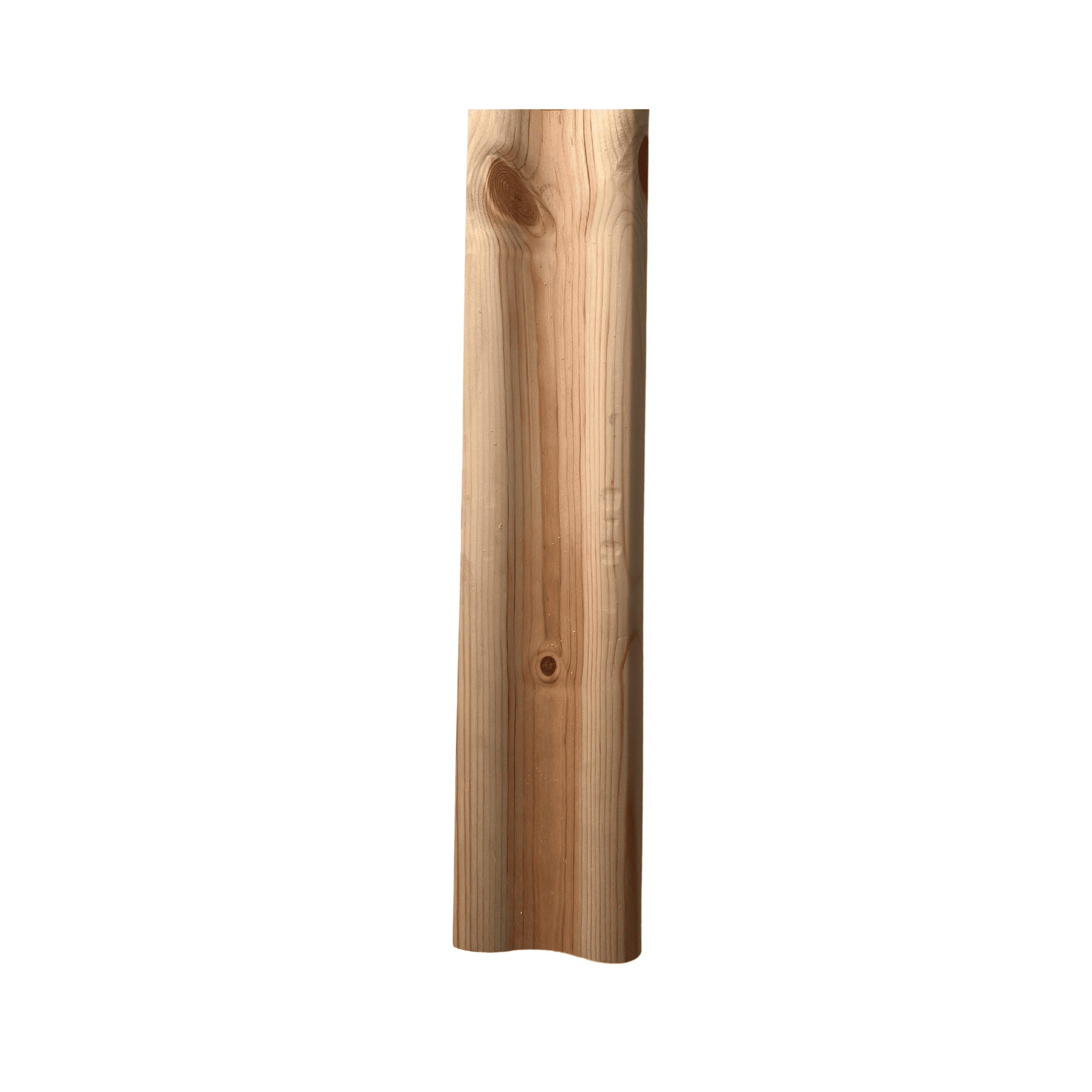 pine pigs ear newel handrail