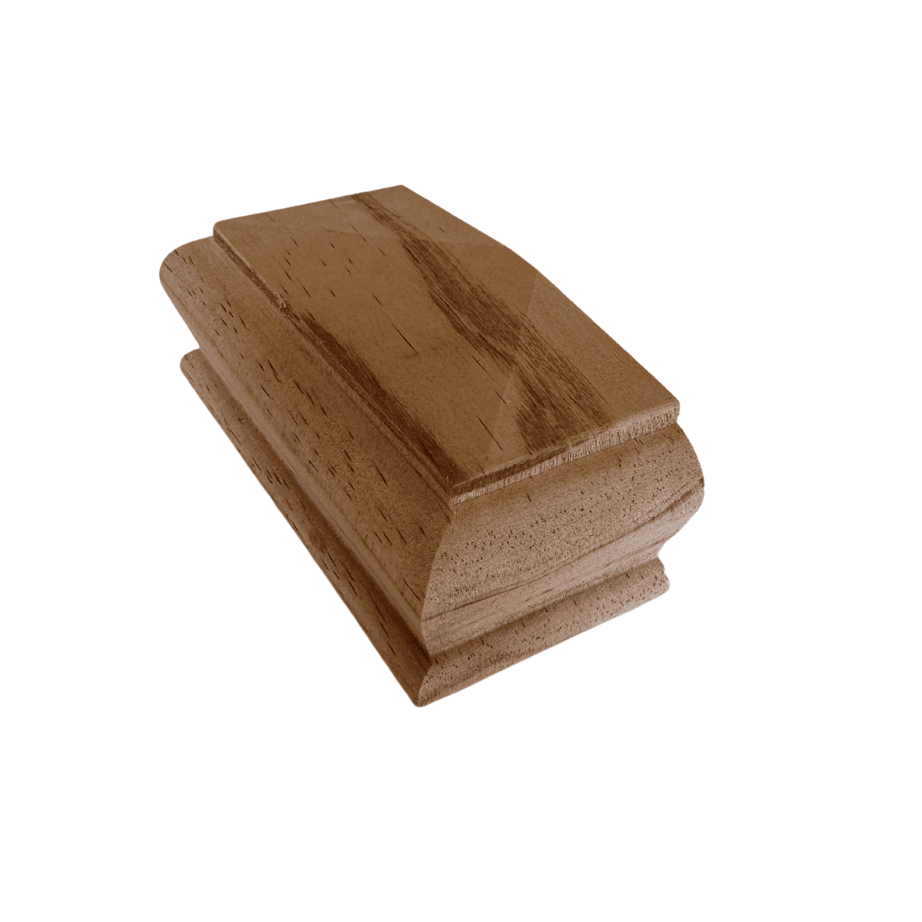 pine pyramid half newel cap angled