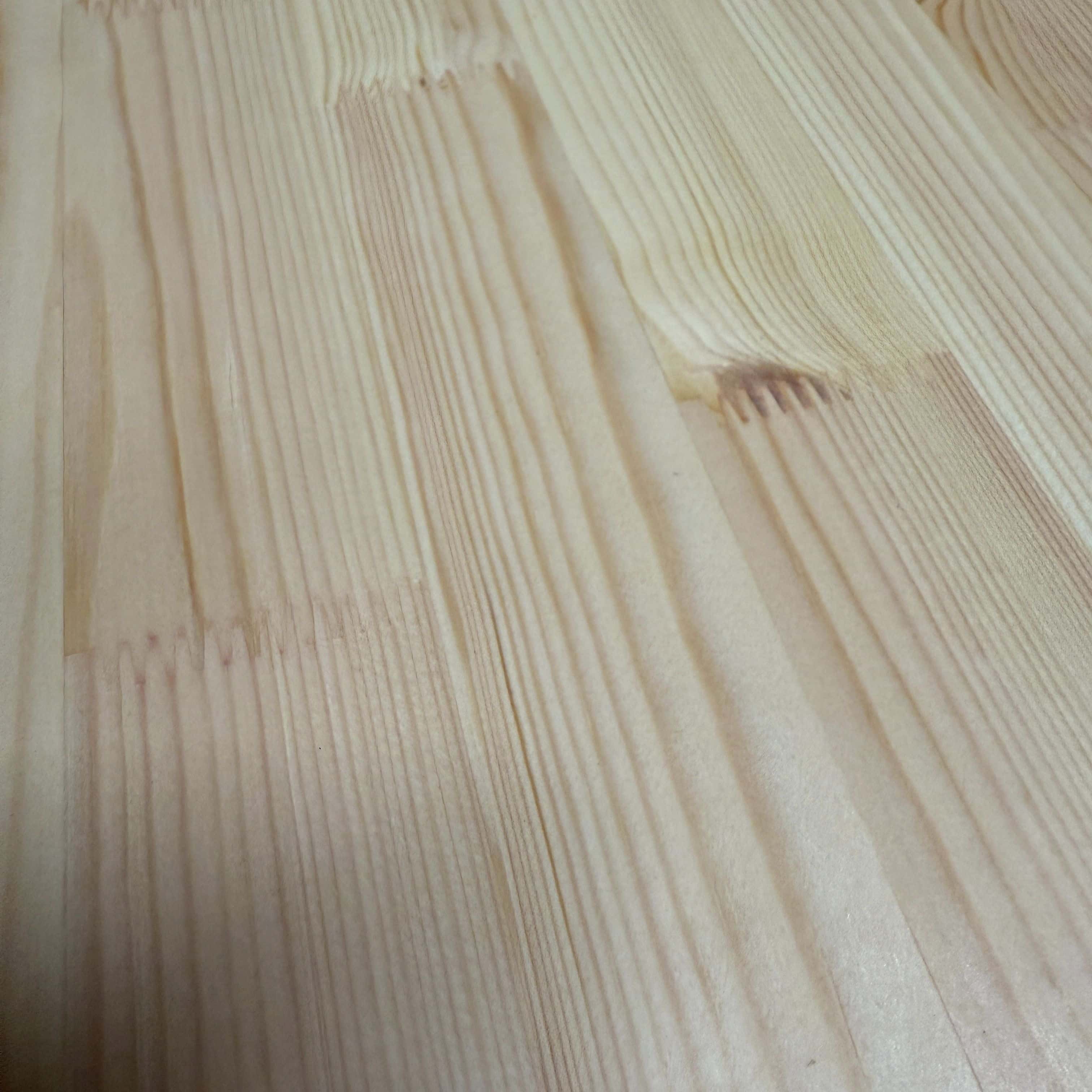 close up of pine stair treads