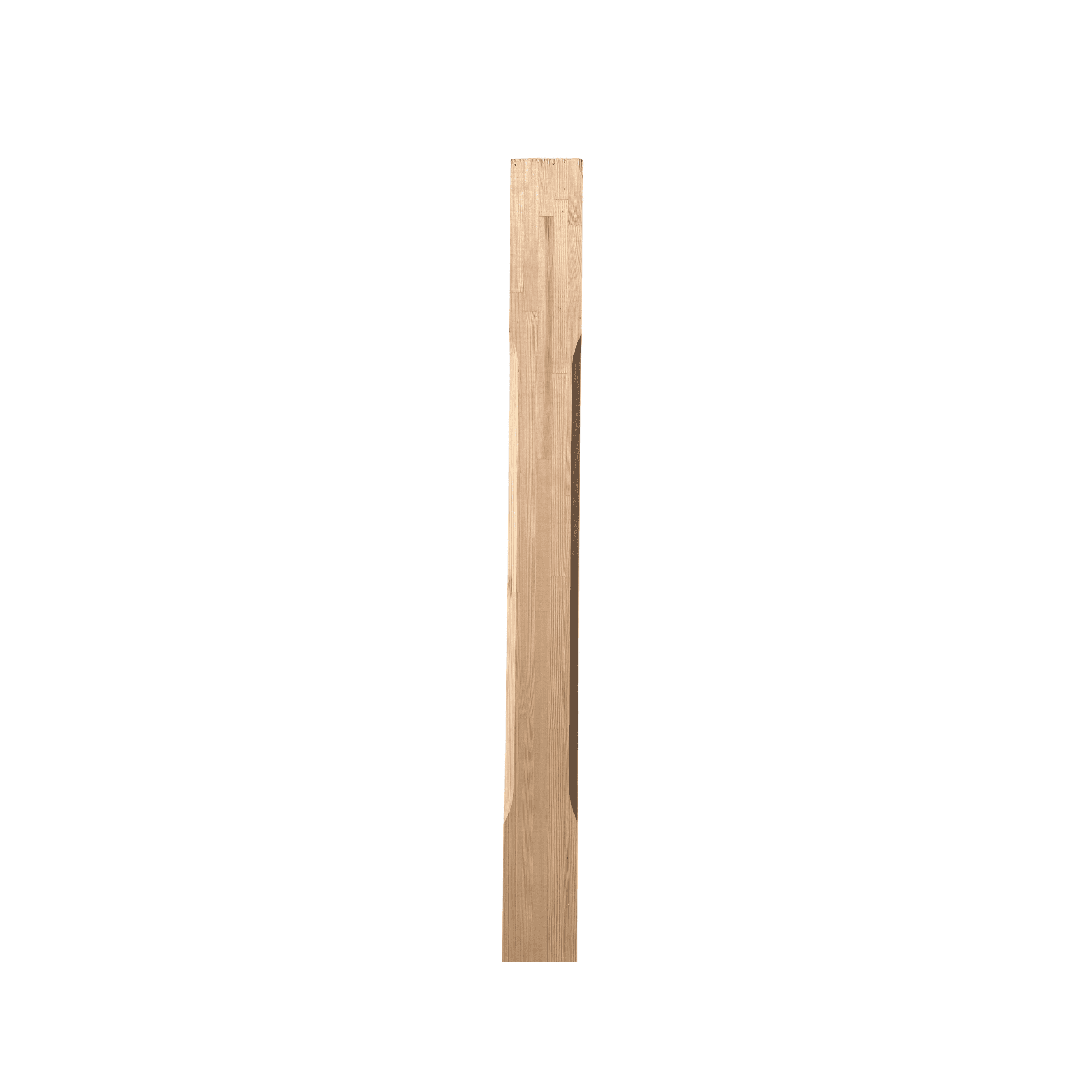 pine stop chamfered newel post