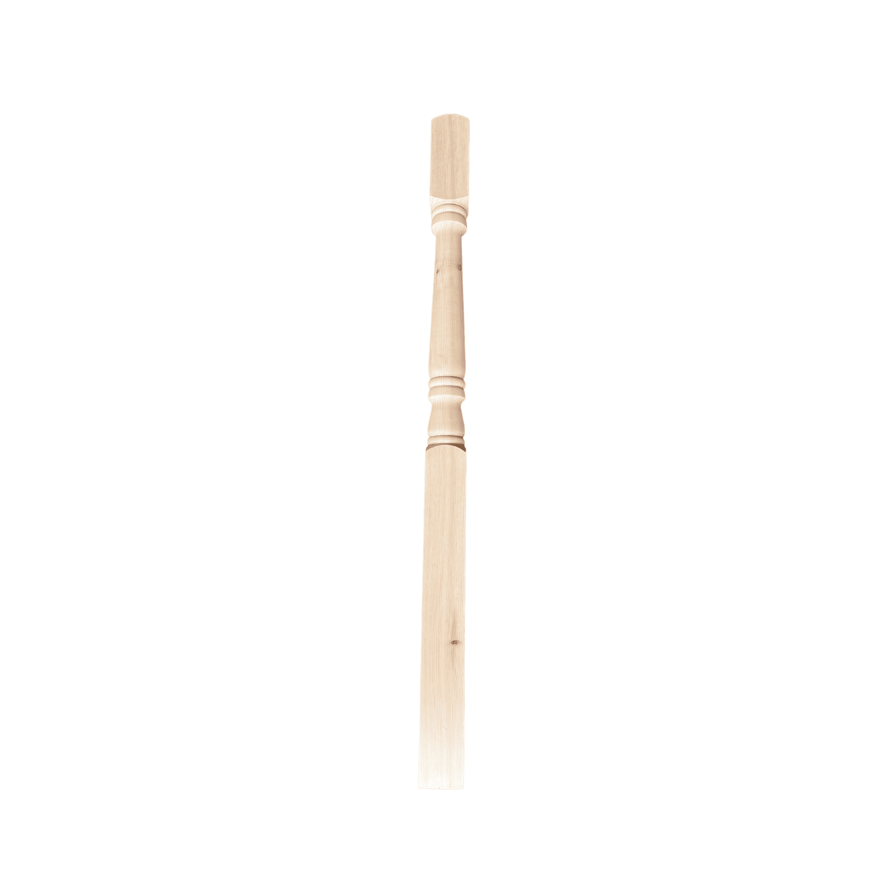 pine turned newel post