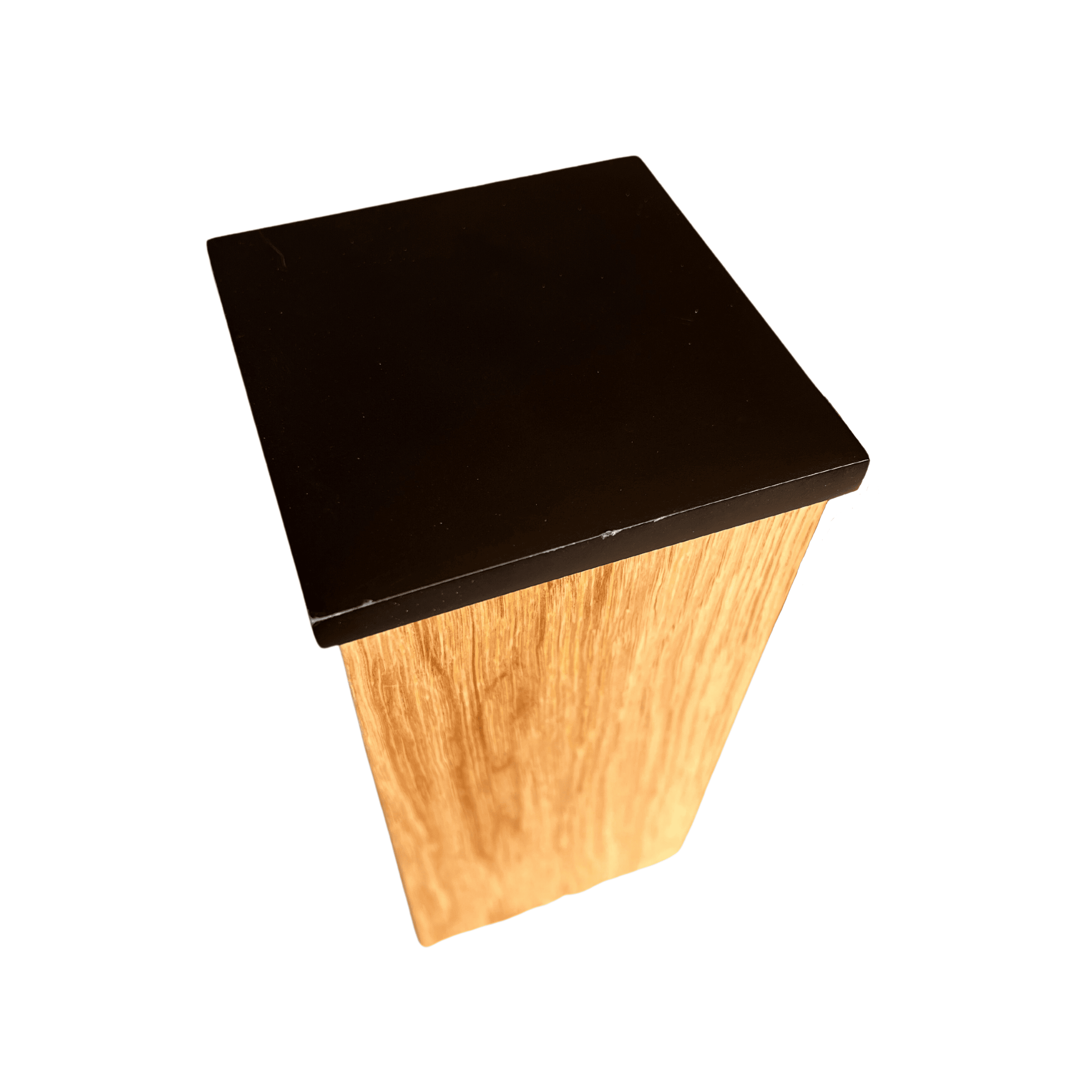 metal flat newel cap black