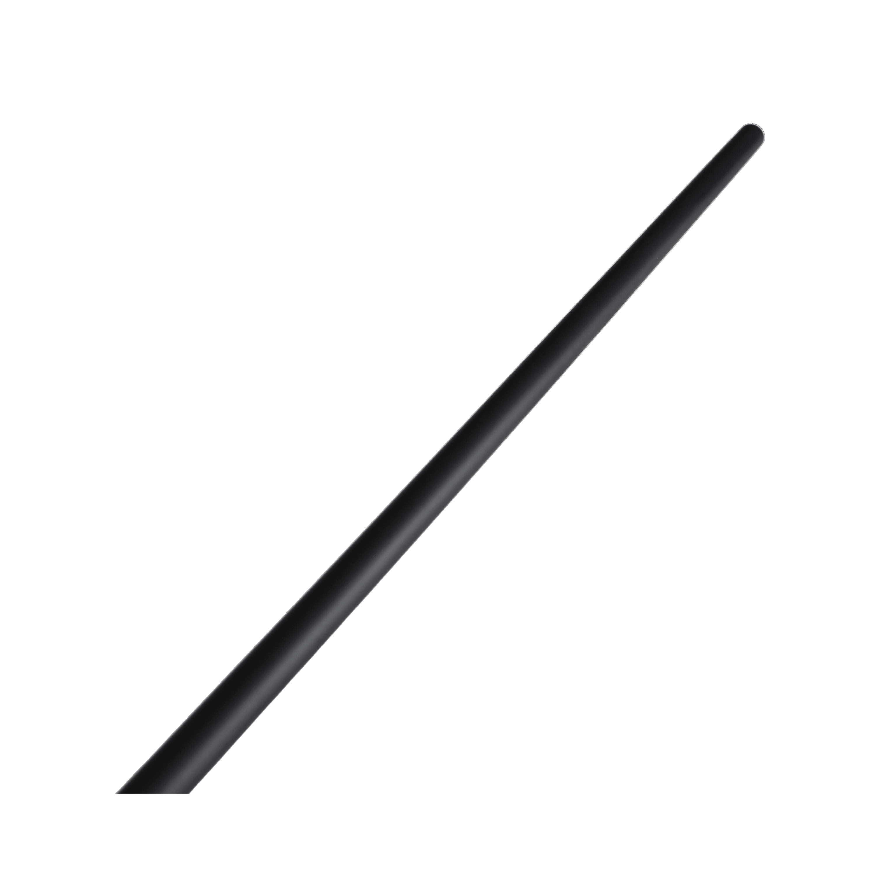 black metal round straight spindle angled